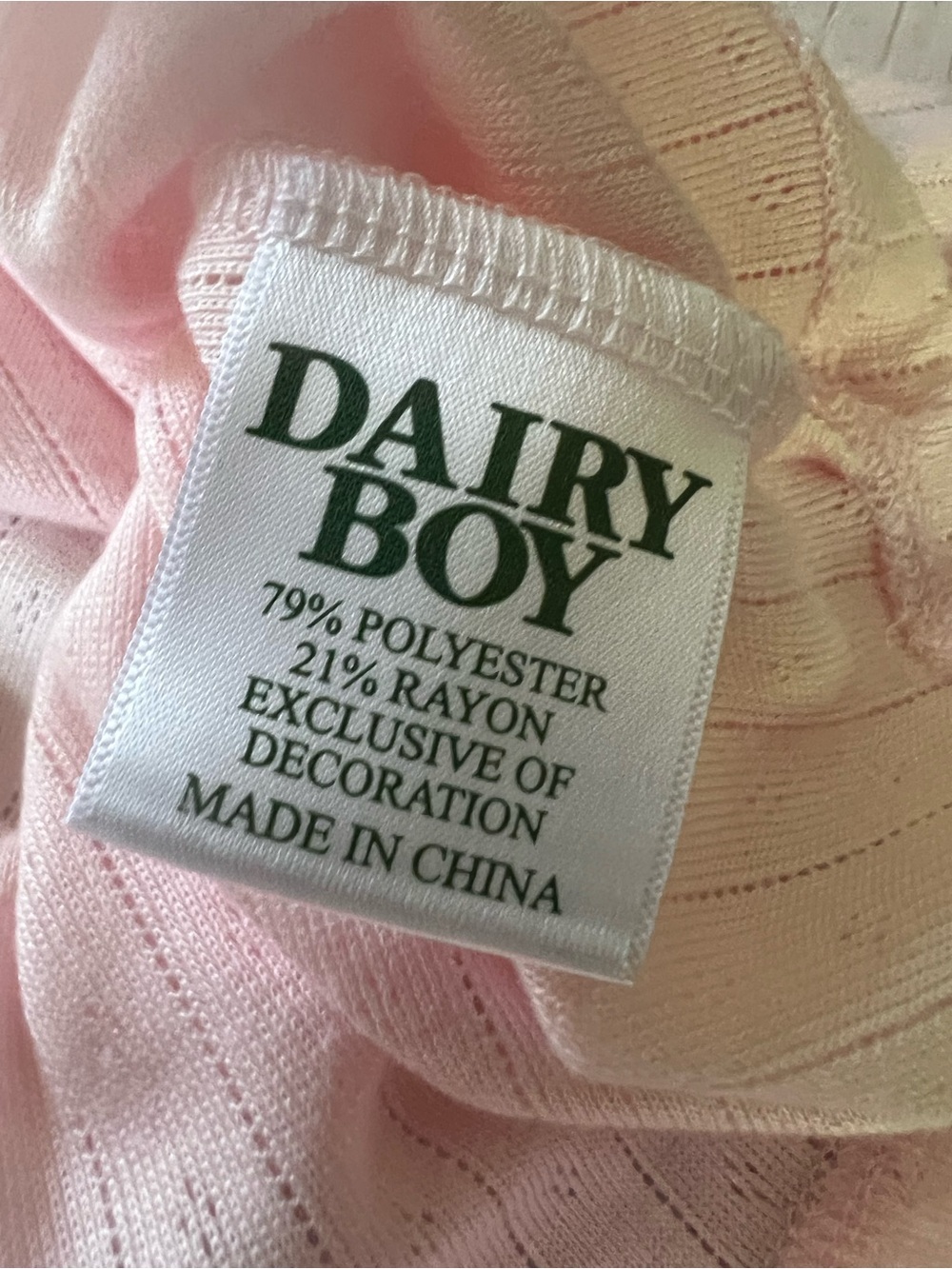 Dairy Boy POINTELLE SLEEP TEE - Picture 8 of 8